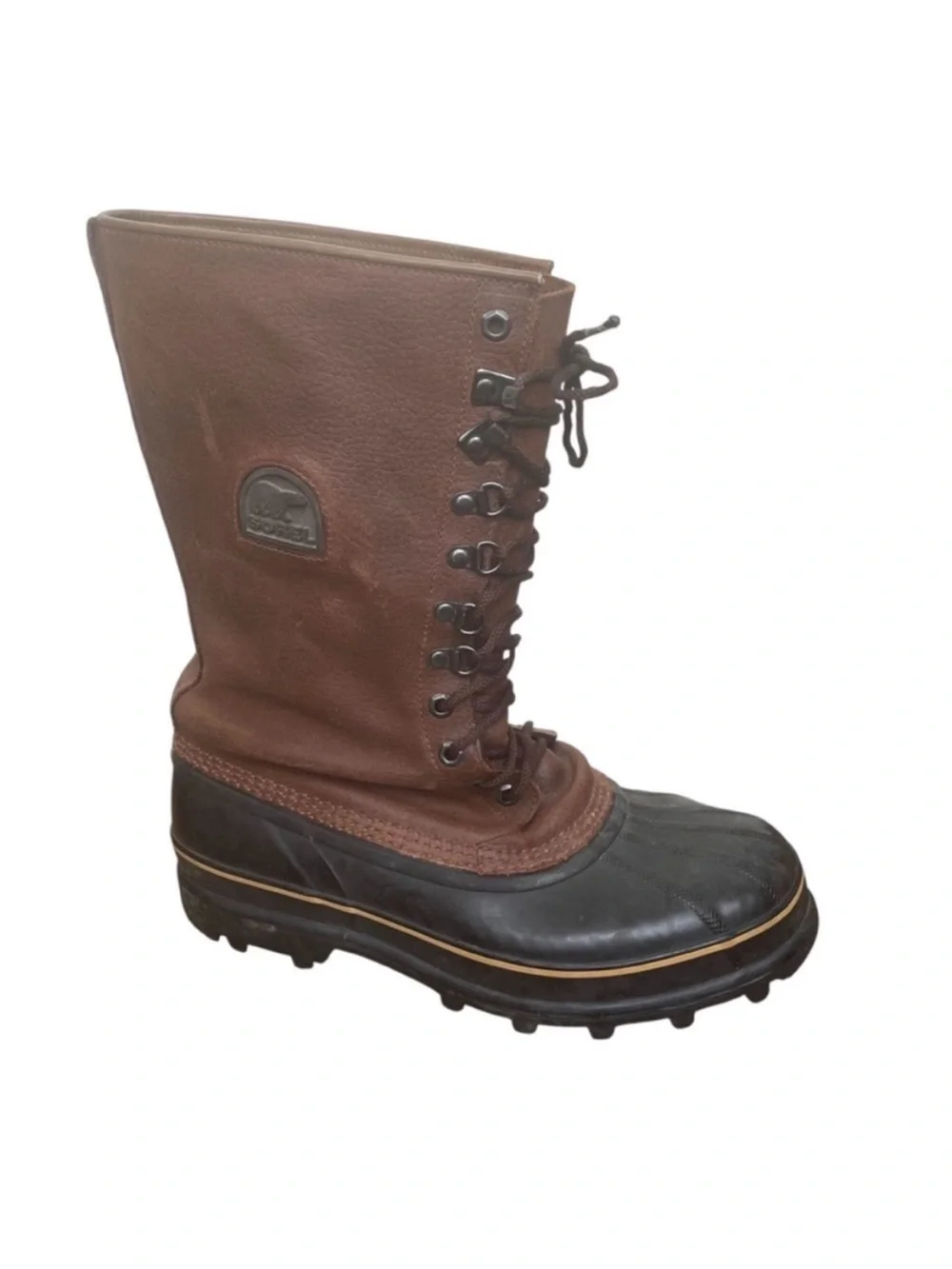 Sorel Men’s Vintage Maverick Leather and Rubber Winter Waterproof Snow Boots 11